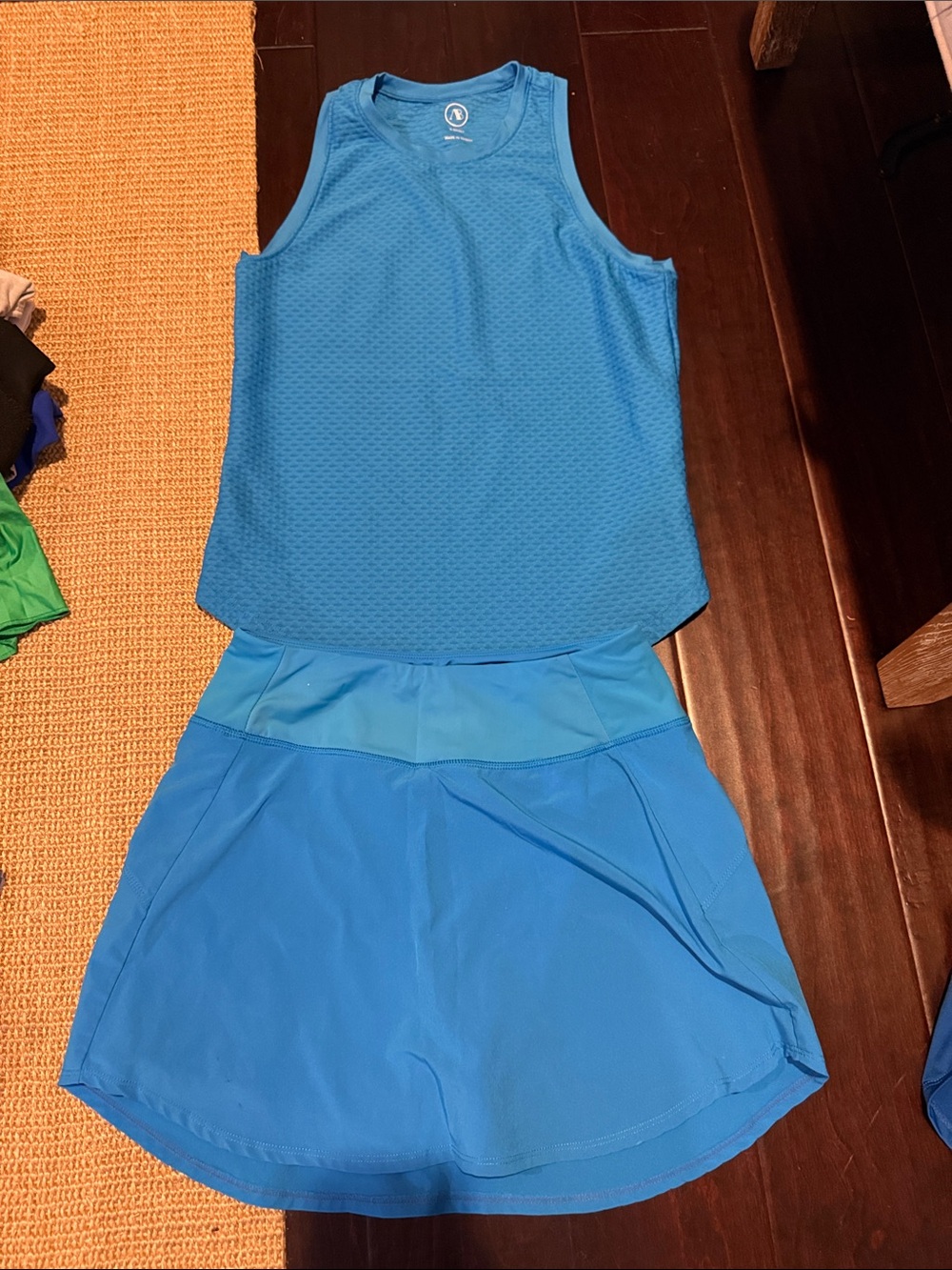 Addison Bay Bright Blue Athletic Skirt Set